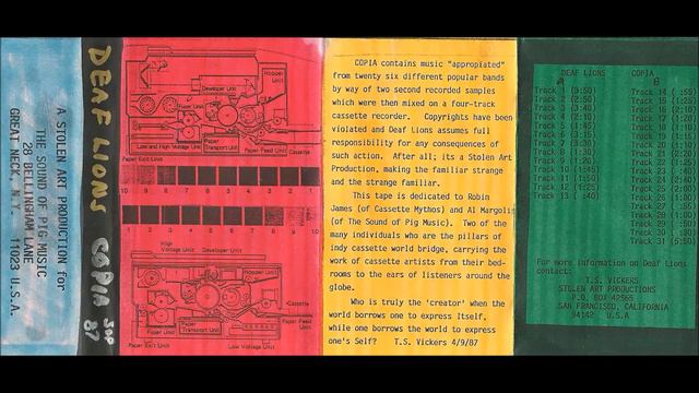 Deaf Lions - Copia B5 (1987) смотреть онлайн