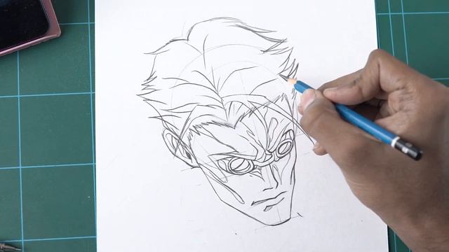 How to draw Nanami's ANGRY face - Jujutsu Kaisen | Easy drawing tutorial смотреть онлайн