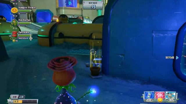 Plants vs Zombies Garden Warfare. Garden Ops, Hard, Zen Cactus +3 AI's смотреть онлайн