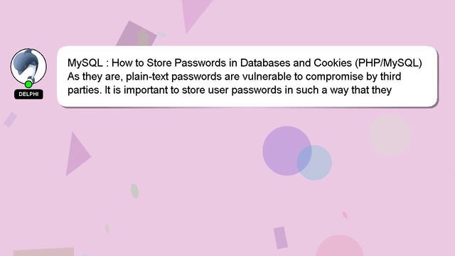MySQL : How to Store Passwords in Databases and Cookies (PHP/MySQL) смотреть онлайн