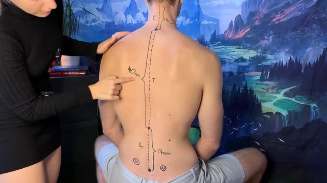 ASMR Back Exam - Anatomically Dividing the Spine and Back Muscles | Drawing, Soft spoke, real perso смотреть онлайн