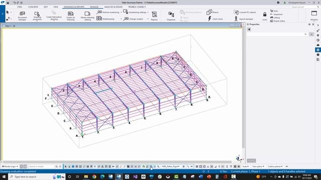 MBS Tekla Dwg 11 - Model Filters to Create Assembly Drawings смотреть онлайн