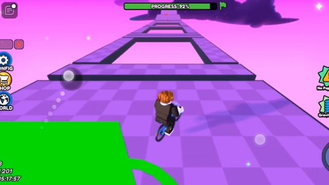 2 часть прохождения обби с велосипедом паркур ! с 88 уровня до 100 ! смотреть онлайн