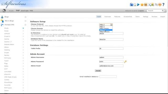 cPanel Hosting Tutorial - How to Install Zikula Using Softaculous смотреть онлайн