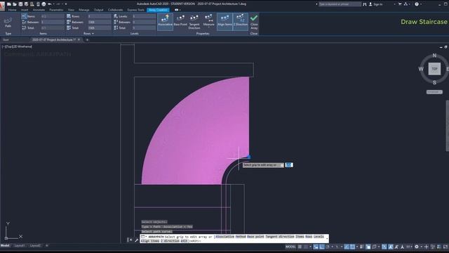 Autocad - Draw a Staircase for a floor plan (step by step) смотреть онлайн
