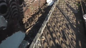 Уплотнение бетона перфоратором . Видео 2