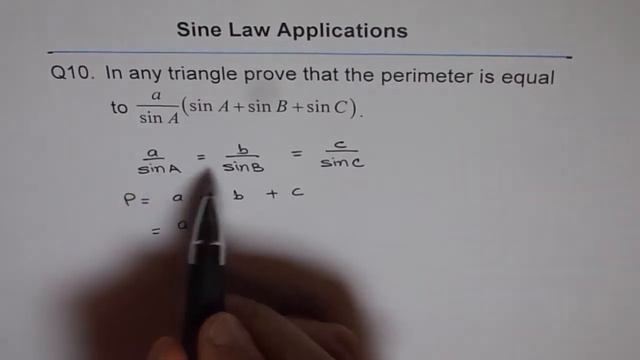 Perimeter of Triangle from Sine Law Q10 смотреть онлайн