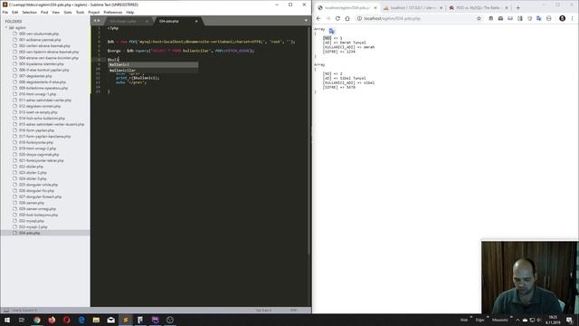 PHP Dersleri - 20 - PDO ile Veritabanı İşlemleri - PDO vs MYSQLi смотреть онлайн