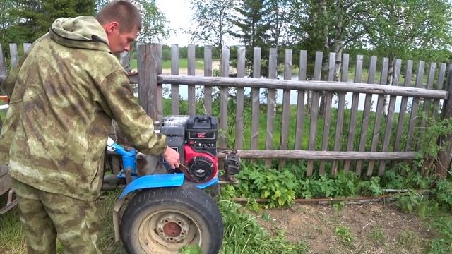МОТОБЛОК НЕВА МБ 23 / РАБОТА НА ОГОРОДЕ. смотреть онлайн