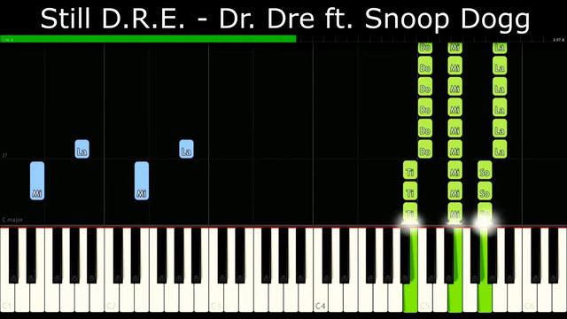 Still D.R.E. - Dr. Dre ft. Snoop Dogg [Piano Tutorial] | SHEET MUSIC + MIDI 🔥 смотреть онлайн