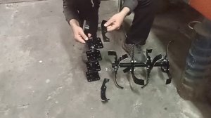 Сборка трёхножевых фрез для мотоблока Brait.