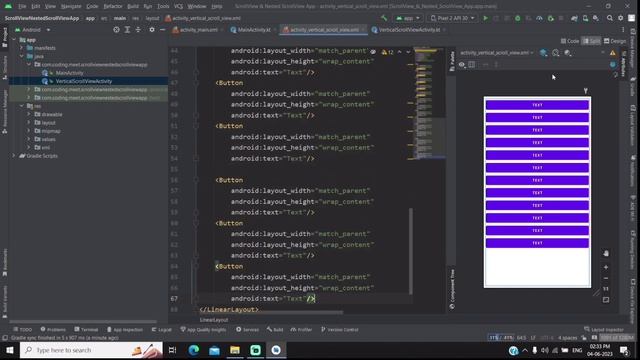How to Implement Vertical ScrollView in Android Studio Kotlin смотреть онлайн