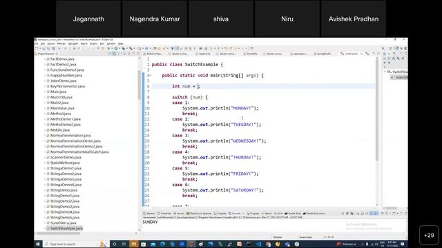 CORE JAVA SWITCH+CONTINUE + SCANNER DAY-7 смотреть онлайн
