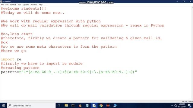 Mail validation through Regular Expression l Python Programming смотреть онлайн