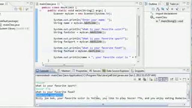 JAVA Programming Tutorial User input methods смотреть онлайн