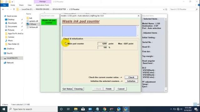 HOW TO RESET EPSON L121 PRINTER