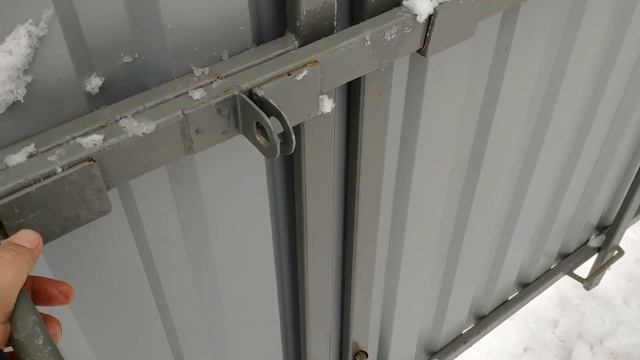 ЗАСОВ НА распашные ВОРОТА (зима) смотреть онлайн