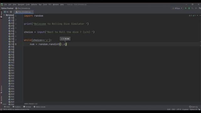 Dice Rolling Simulator python || Python Projects || Project for beginners || 2021 #python смотреть онлайн