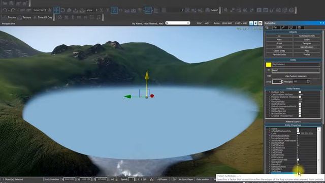 Cryengine #19 создание неба, динамичных, двигающихся облаков, туман смотреть онлайн