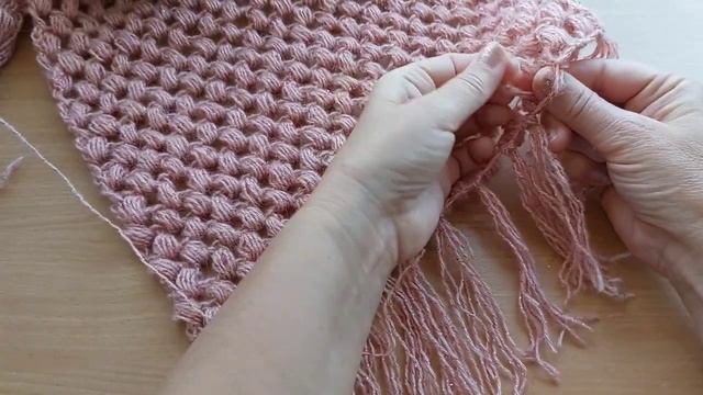 ?Бахрома из пряжи. Как сделать бахрому из пряжи в шарфике?♀️ смотреть онлайн