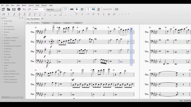 "Somewhere Over the Rainbow" for Trombone Quartet смотреть онлайн