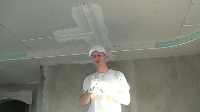 Заделка швов гипсокартона мастер класс смотреть онлайн