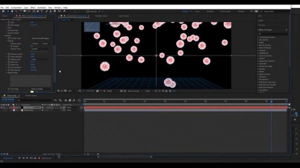 Урок Adobe After Effects - Футаж из падающих цветов || AE tutorial flower drop No plugins