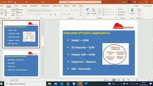 Overview of Fusion Applications |Oracle Fusion SCM Training смотреть онлайн