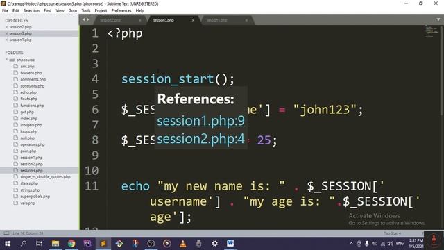 34 - Sessions pt 2 - Complete PHP Course смотреть онлайн