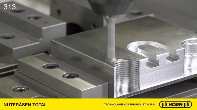 Обработка канавок методом круговой интерполяции с инструментом HORN смотреть онлайн