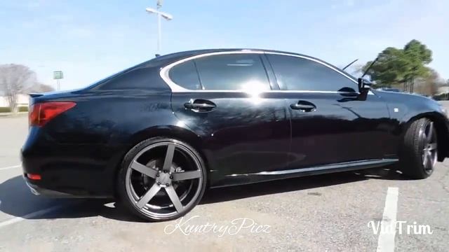 Black Lexus on 22s vossen cv3-r concave wheels full vid memphis whips смотреть онлайн