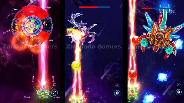 Galaxy Attack Shooting Game Comparison Of Boss 43 44 And 45 @Newapachegamers смотреть онлайн