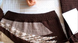 ВЯЖУ ДЖЕМПЕР В ТЕХНИКЕ ИНТАРСИЯ. МК. ЧАСТЬ1