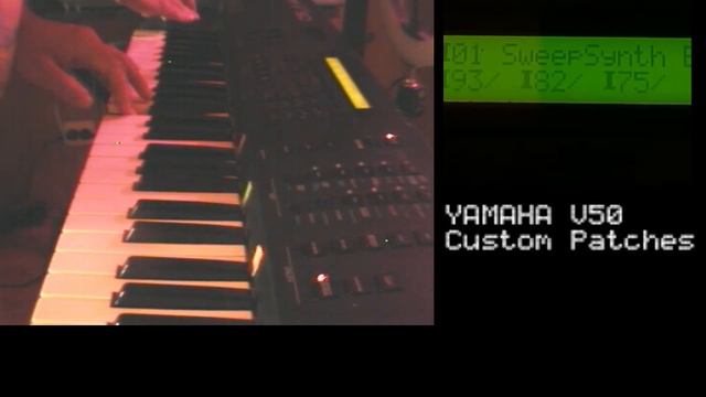 Yamaha V50 digital FM-Synth custom patches смотреть онлайн