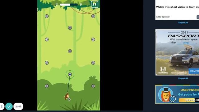 Swing Monkey Play it now at CoolmathGames com смотреть онлайн