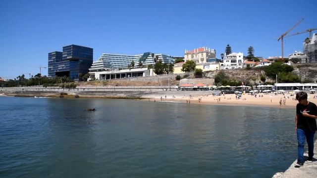 Beach Of Cascais,Portugal. Пляж города Кашкайш.Португалия.
