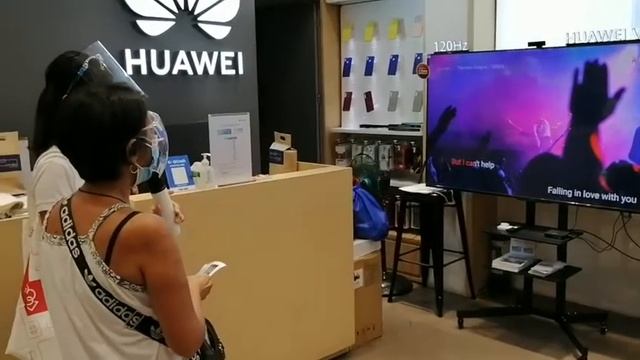 PUREMIC Q1 portable karaoke microphone player with huawei TV смотреть онлайн
