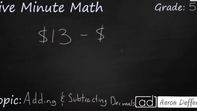 5th Grade Math Adding and Subtracting Decimals смотреть онлайн