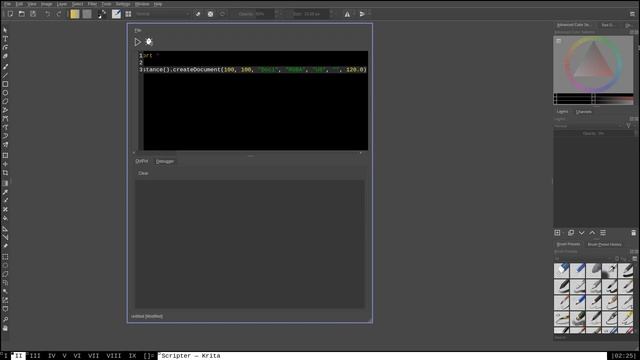 Krita Python Scripting Tutorial #1 - Introduction & Examples смотреть онлайн