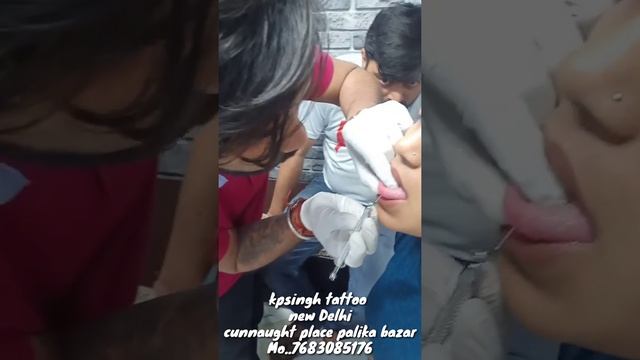 Tongue pirching @kpsingh tattoo studio #inkMounttattoostudio смотреть онлайн