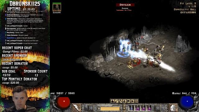 Diablo 2 - Hunting for Griffons in the Pits!!!! 07/10/2018 смотреть онлайн