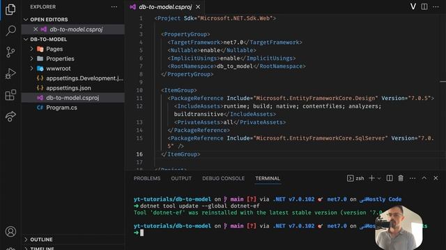 How to create a entity framework model from database [PostgreSQL, .NET7] смотреть онлайн