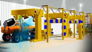 Мультики про машинки - Монстр трак мультфильм - Мойка машины мультик - Хочу Знать Все