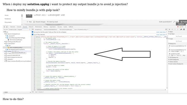 Sharepoint: SPFx - How to protect and minify my output bundle.js смотреть онлайн