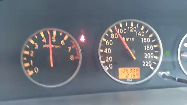 Разгон до 100км/ч Nissan X-trail T30 2.5i