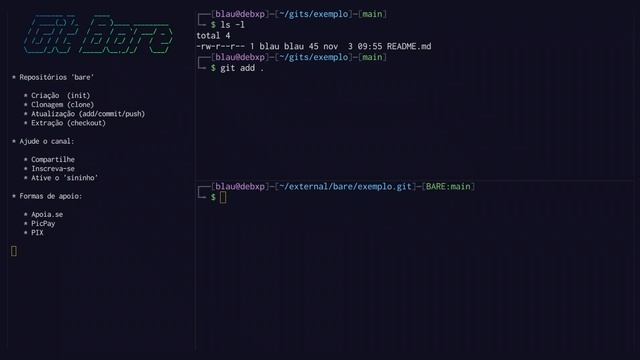 Trabalhando com repositórios git bare смотреть онлайн