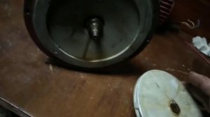 Ремонт двигателя насосной станции.Замена подшипников и сальника.