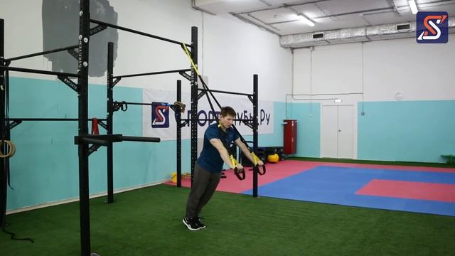 Как научиться отжиматься - отжимания на TRX петлях. Легкий, средний, сложный уровни. смотреть онлайн