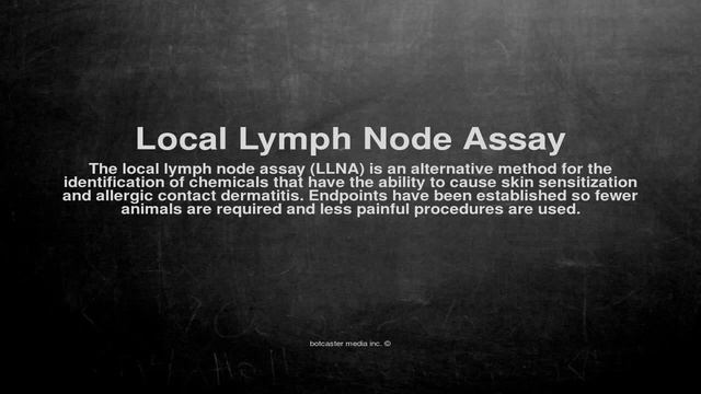 Medical vocabulary: What does Local Lymph Node Assay mean смотреть онлайн