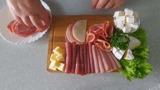 Праздничная закуска мясо сыр овощи смотреть онлайн